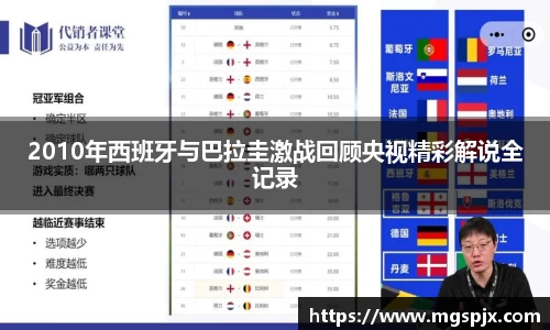 2010年西班牙与巴拉圭激战回顾央视精彩解说全记录